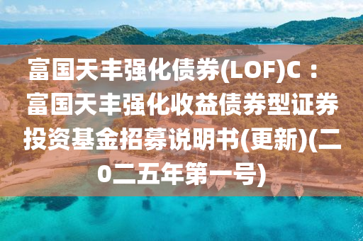 富国天丰强化债券(LOF)C ： 富国天丰强化收益债券型证券投资基金招募说明书(更新)(二0二五年第一号)