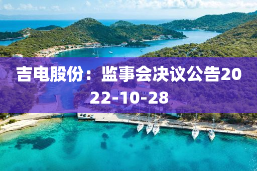 吉电股份：监事会决议公告2022-10-28