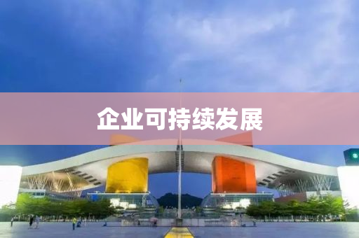 企业可持续发展