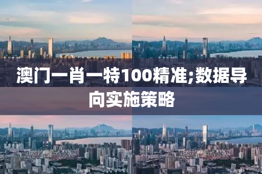 澳门一肖一特100精准;数据导向实施策略