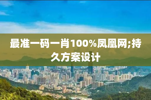 最准一码一肖100%凤凰网;持久方案设计