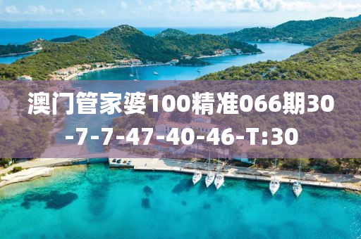 澳门管家婆100精准066期30-7-7-47-40-46-T:30