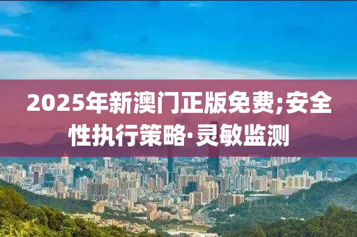 2025年新澳门正版免费;安全性执行策略·灵敏监测