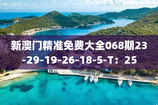 新澳门精准免费大全068期23-29-19-26-18-5-T：25