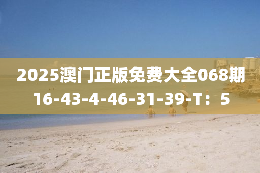 2025澳门正版免费大全068期16-43-4-46-31-39-T：5