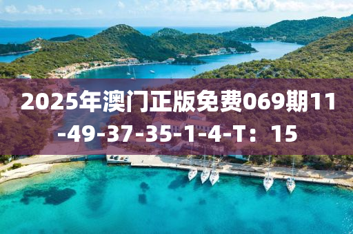 2025年澳门正版免费069期11-49-37-35-1-4-T：15