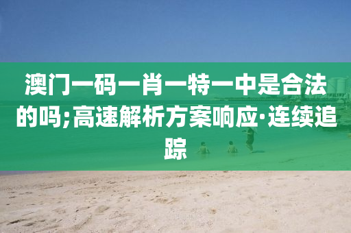 澳门一码一肖一特一中是合法的吗;高速解析方案响应·连续追踪