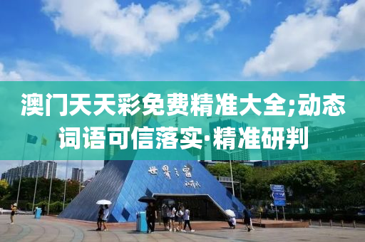 澳门天天彩免费精准大全;动态词语可信落实·精准研判