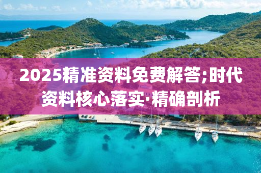 2025精准资料免费解答;时代资料核心落实·精确剖析