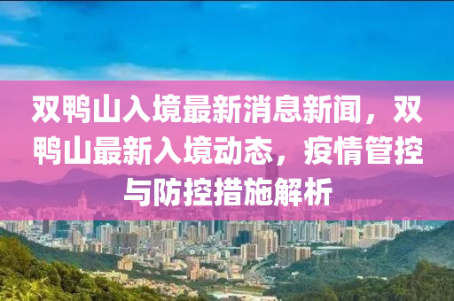 双鸭山入境最新消息新闻，双鸭山最新入境动态，疫情管控与防控措施解析