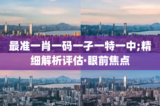 最准一肖一码一孑一特一中;精细解析评估·眼前焦点