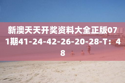 新澳天天开奖资料大全正版071期41-24-42-26-20-28-T：48