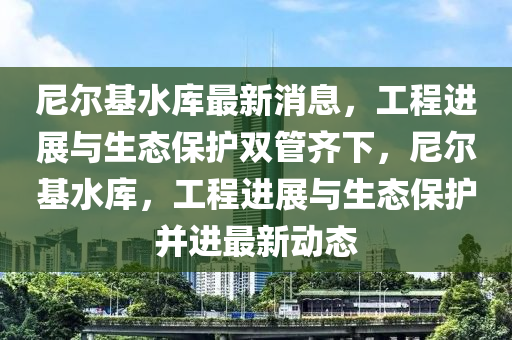 尼尔基水库最新消息，工程进展与生态保护双管齐下，尼尔基水库，工程进展与生态保护并进最新动态