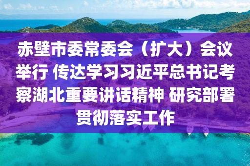 赤壁市委常委会（扩大）会议举行 传达学习习近平总书记考察湖北重要讲话精神 研究部署贯彻落实工作