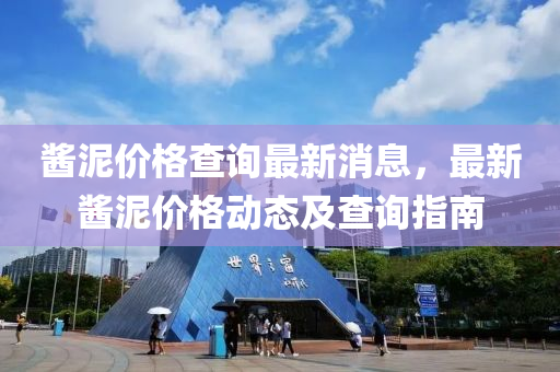 酱泥价格查询最新消息，最新酱泥价格动态及查询指南