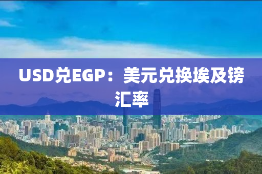 USD兑EGP：美元兑换埃及镑汇率