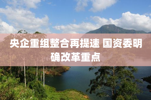 央企重组整合再提速 国资委明确改革重点