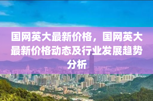 国网英大最新价格，国网英大最新价格动态及行业发展趋势分析