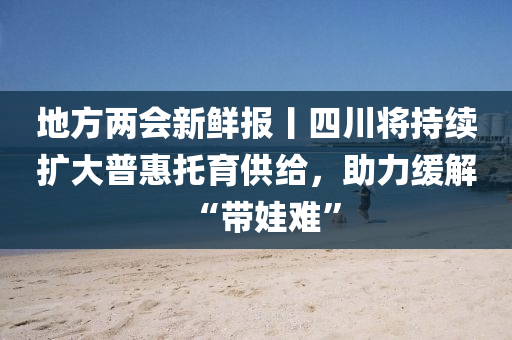 地方两会新鲜报丨四川将持续扩大普惠托育供给，助力缓解“带娃难”
