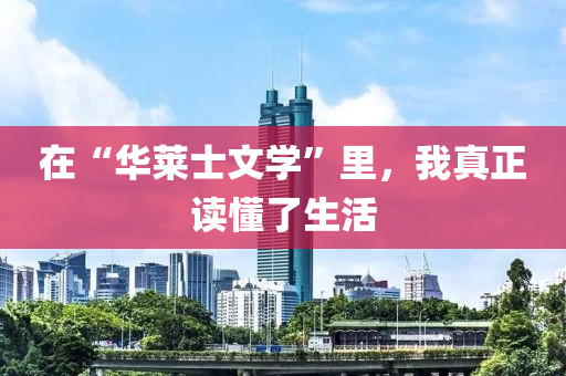 在“华莱士文学”里，我真正读懂了生活