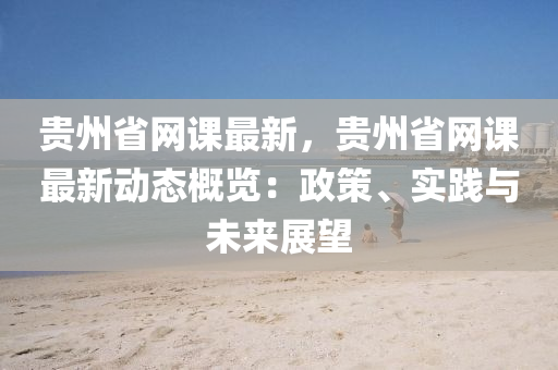 贵州省网课最新，贵州省网课最新动态概览：政策、实践与未来展望