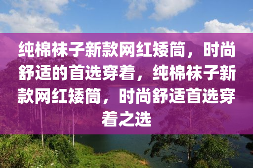 纯棉袜子新款网红矮筒，时尚舒适的首选穿着，纯棉袜子新款网红矮筒，时尚舒适首选穿着之选