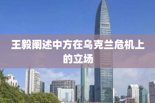 王毅阐述中方在乌克兰危机上的立场