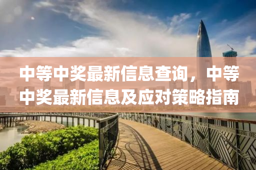 中等中奖最新信息查询，中等中奖最新信息及应对策略指南