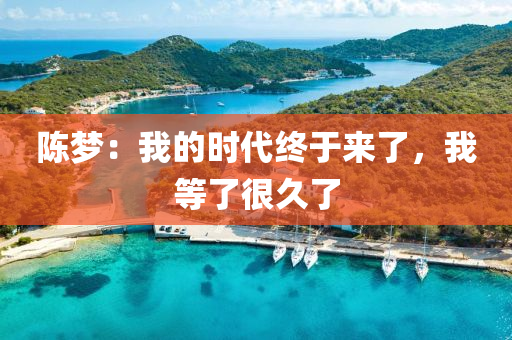 陈梦：我的时代终于来了，我等了很久了