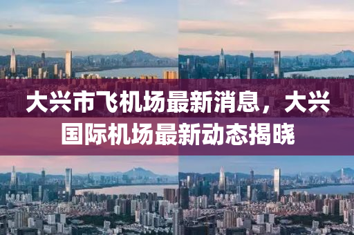 大兴市飞机场最新消息，大兴国际机场最新动态揭晓