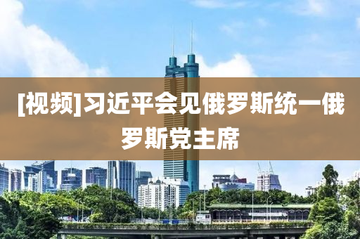 [视频]习近平会见俄罗斯统一俄罗斯党主席