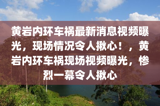 黄岩内环车祸最新消息视频曝光，现场情况令人揪心！，黄岩内环车祸现场视频曝光，惨烈一幕令人揪心