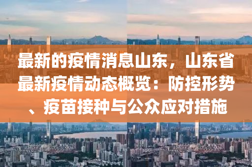 最新的疫情消息山东，山东省最新疫情动态概览：防控形势、疫苗接种与公众应对措施