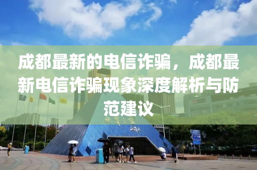 成都最新的电信诈骗，成都最新电信诈骗现象深度解析与防范建议