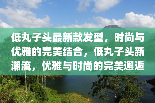 低丸子头最新款发型，时尚与优雅的完美结合，低丸子头新潮流，优雅与时尚的完美邂逅
