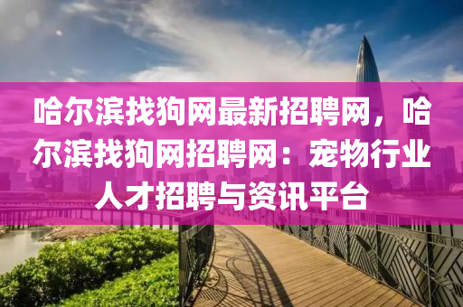 哈尔滨找狗网最新招聘网，哈尔滨找狗网招聘网：宠物行业人才招聘与资讯平台