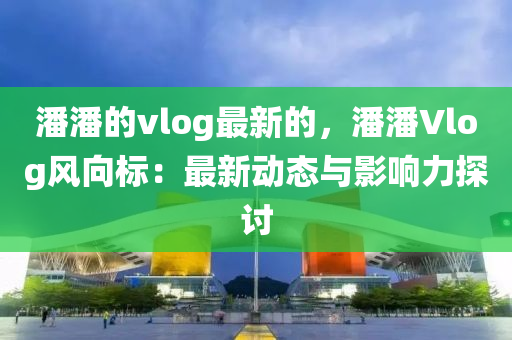 潘潘的vlog最新的，潘潘Vlog风向标：最新动态与影响力探讨