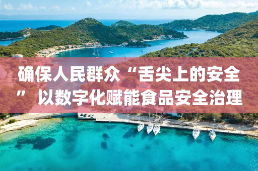 确保人民群众“舌尖上的安全” 以数字化赋能食品安全治理