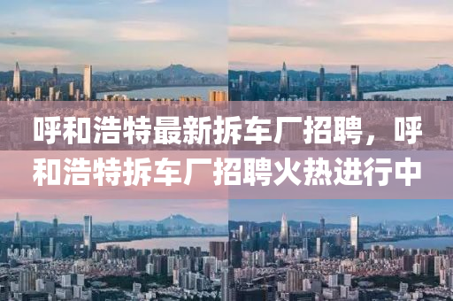 呼和浩特最新拆车厂招聘，呼和浩特拆车厂招聘火热进行中