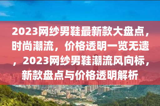 2023网纱男鞋最新款大盘点，时尚潮流，价格透明一览无遗，2023网纱男鞋潮流风向标，新款盘点与价格透明解析