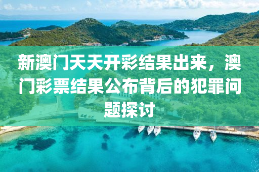 新澳门天天开彩结果出来，澳门彩票结果公布背后的犯罪问题探讨