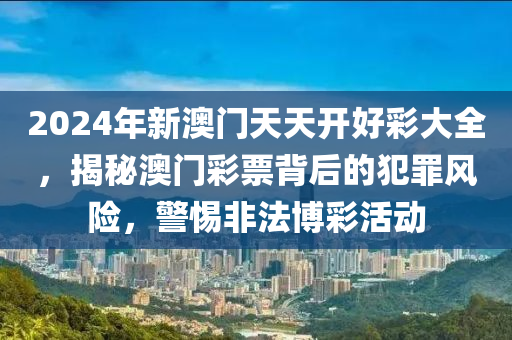 2024年新澳门天天开好彩大全，揭秘澳门彩票背后的犯罪风险，警惕非法博彩活动