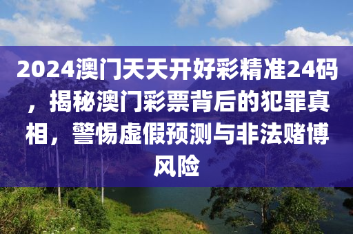 2024澳门天天开好彩精准24码，揭秘澳门彩票背后的犯罪真相，警惕虚假预测与非法赌博风险